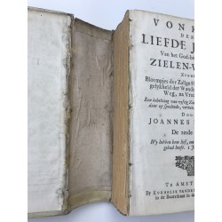 Vonken der liefde Jezus, van het God begeerende zielen-vuur 1727